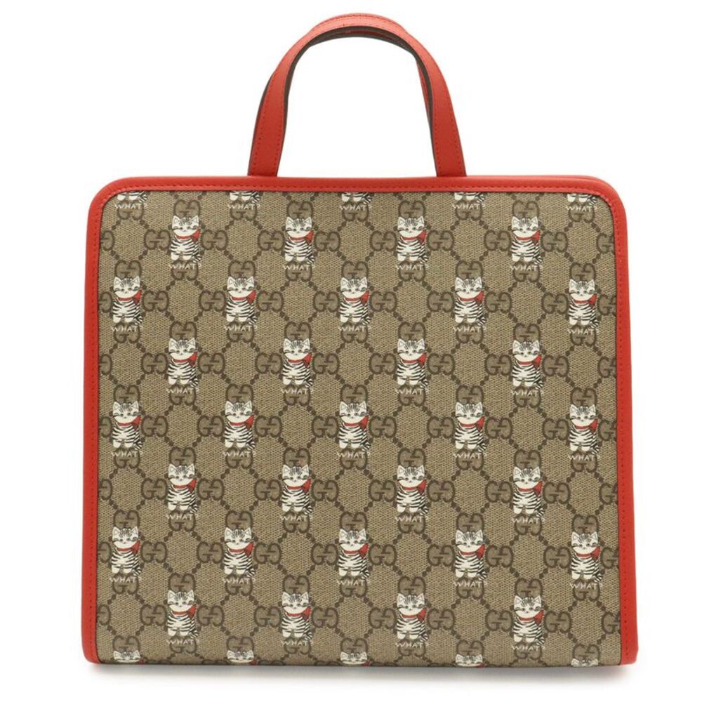 Gucci GG Supreme Cat Print Tote